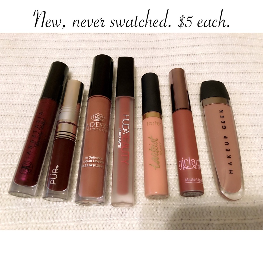 Liquid Lipsticks, Variety.